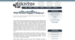 Desktop Screenshot of frontiersupply.com
