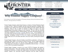 Tablet Screenshot of frontiersupply.com